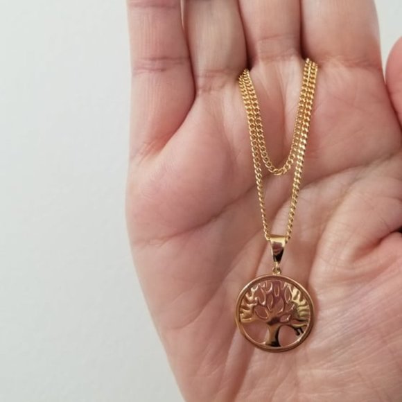 Set of earring, pendant with chain - Picture 3 of 9